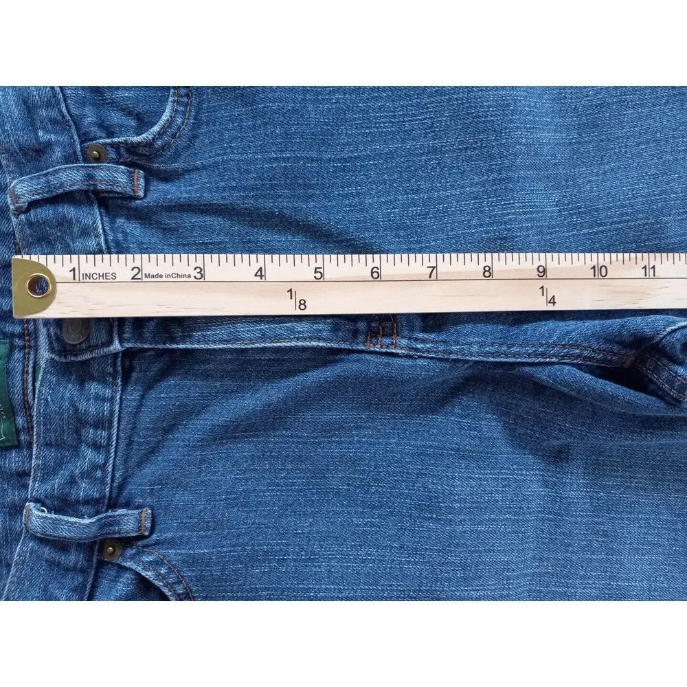 LRL Lauren Jeans Co. Women's 6 Denim Pants Inseam 30 Classic Straight‎ Blue